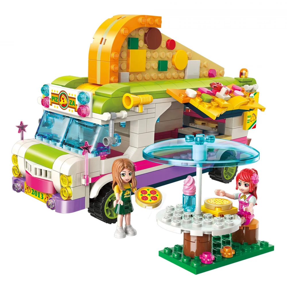 Qman 2013 Joy Pizza Car Van Set Friends Series with Mini figures Educational Building Blocks Toys For Girls DIY Gifts 487PCS
Qman 2013 Joy Pizza Car Van Set Friends Series with Mini figures Educational Building Blocks Toys For Girls DIY Gifts 487PCS
