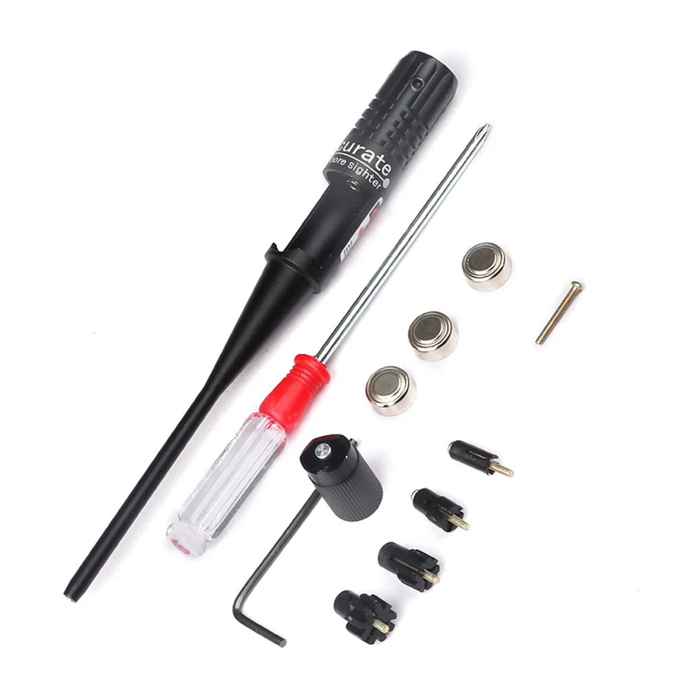 1 Set Red Dot Bore Sighter Collimator Kit Adjustable Adapters Red Bore Sighter with Box for .22 to .50 Caliber Scopes
1 Set Red Dot Bore Sighter Collimator Kit Adjustable Adapters Red Bore Sighter with Box for .22 to .50 Caliber Scopes