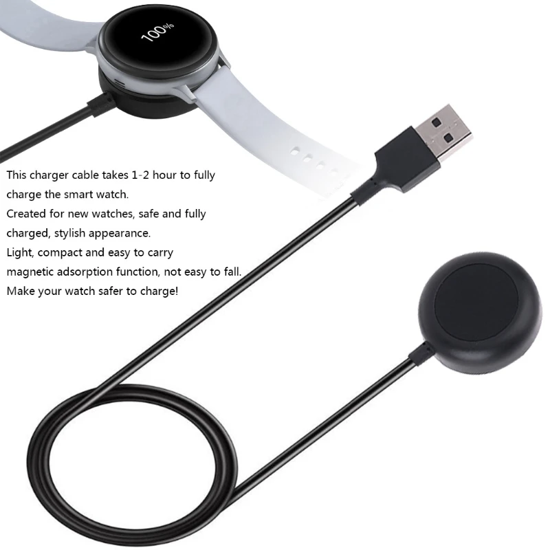 1PC Portable Charger Fast Charging Cable Adapter For Samsung Galaxy Watch 3 R840 R850 For Samsung Galaxy Watch Active 23
1PC Portable Charger Fast Charging Cable Adapter For Samsung Galaxy Watch 3 R840 R850 For Samsung Galaxy Watch Active 23