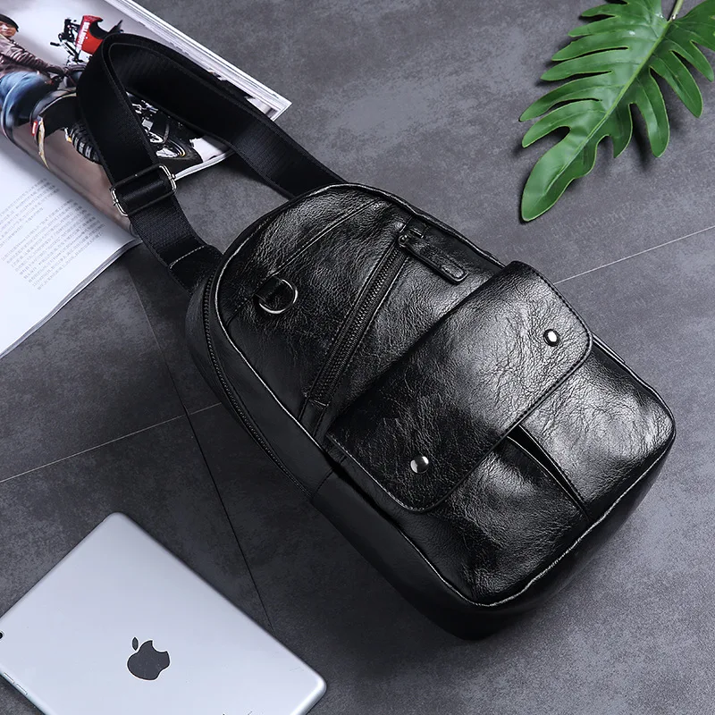 New large-capacity chest bag back backpack fashion bag men's bag street leather shoulder bag youth satchel
New large-capacity chest bag back backpack fashion bag men's bag street leather shoulder bag youth satchel