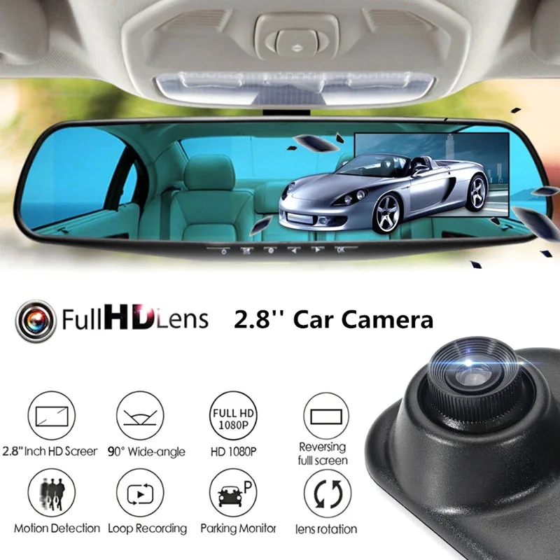 Wholesale HD 1080P 2.8" LCD Display Screen Rear View Mirror Dash Cam Camera Video Recorder Night Vision DVR V6
Wholesale HD 1080P 2.8" LCD Display Screen Rear View Mirror Dash Cam Camera Video Recorder Night Vision DVR V6