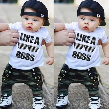 Baby Boy Clothing Camouflage Sets Toddler Kids Baby Boy Cute Outfits Cotton Short Sleeve T-Shirt Top+Pants Clothes Set 0-3Y
Baby Boy Clothing Camouflage Sets Toddler Kids Baby Boy Cute Outfits Cotton Short Sleeve T-Shirt Top+Pants Clothes Set 0-3Y