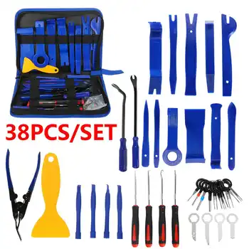 38Pcs Car Disassembly Tools DVD Stereo Refit Kit Interior Trim Panel Dashboard Installation Removal Repair Tools Red/Bule
38Pcs Car Disassembly Tools DVD Stereo Refit Kit Interior Trim Panel Dashboard Installation Removal Repair Tools Red/Bule