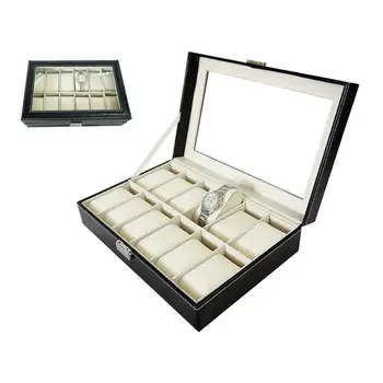 12 Girds Luxury Watch Box Jewelry Display Case Storage Holder For Rings Bracelet HWC
12 Girds Luxury Watch Box Jewelry Display Case Storage Holder For Rings Bracelet HWC