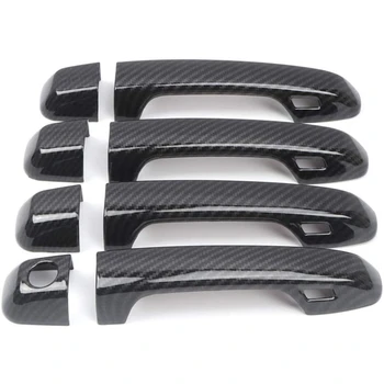 Carbon Fiber Car Door Handle Cover Trim Frame Sticker with Smart Key Holes Accessories for Toyota 4Runner 2010-2019 
Carbon Fiber Car Door Handle Cover Trim Frame Sticker with Smart Key Holes Accessories for Toyota 4Runner 2010-2019