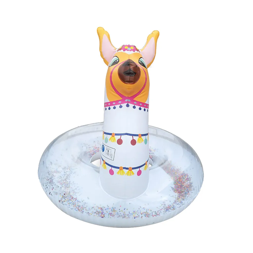 hildren's Glitter Alpaca Inflatable Swimming Ring Floating Swim Ring Animal Shape Swimming Pool Floatie for Kids Water Fun Toys
hildren's Glitter Alpaca Inflatable Swimming Ring Floating Swim Ring Animal Shape Swimming Pool Floatie for Kids Water Fun Toys