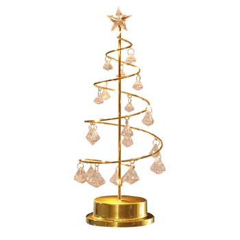 Crystal Christmas Tree Led Lights Creative Bell Christmas Tree Ornament Gold Led String Light Desktop Festival Miniature Tree
Crystal Christmas Tree Led Lights Creative Bell Christmas Tree Ornament Gold Led String Light Desktop Festival Miniature Tree