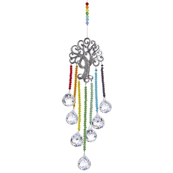 H&D Life of Tree Suncatcher Hanging Crystals for Window Chakra Prism Beads Garden Light Catcher Rainbow Maker Home Wedding Decor
H&D Life of Tree Suncatcher Hanging Crystals for Window Chakra Prism Beads Garden Light Catcher Rainbow Maker Home Wedding Decor
