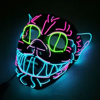 OOTDTY 1PC Lovely Cat Head Halloween Costume Mask LED EL Wire Cold Light DJ Party Festival Cosplay Supplies
OOTDTY 1PC Lovely Cat Head Halloween Costume Mask LED EL Wire Cold Light DJ Party Festival Cosplay Supplies