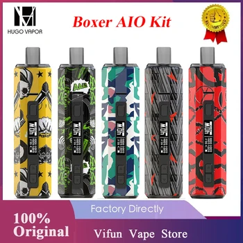 

Original Hugo Vapor Boxer AIO Pod Kit with 1500mAh Battery & 40W Output & 3.5ml Pod For MTL /DL Vaping E-cig Vape Kit VS Drag X