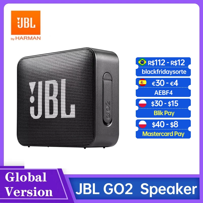code：【ITSFRIDAY100】Беспроводная Bluetooth-Колонка JBL GO2 портативная Водонепроницаемая IPX7
