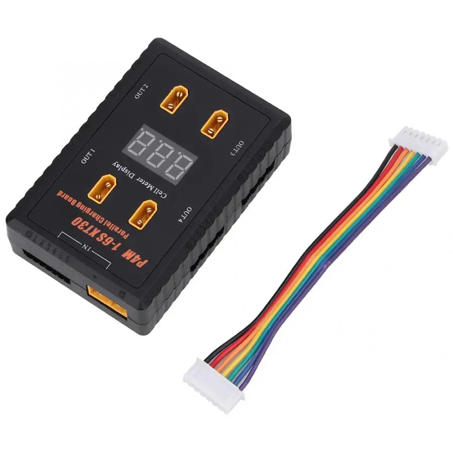 1-6S 40A Input Battery Parallel Balanced Charging Board Plate XT30 XT60 Plug LiPo RC Accessory with Free Cable | Игрушки и хобби