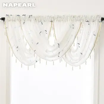 NAPEARL Decorative Beaded Valance Rod Pocket Window Curtains Ready Made Drapery for Living Room Modern Door Panel Pelmet Bedroom
NAPEARL Decorative Beaded Valance Rod Pocket Window Curtains Ready Made Drapery for Living Room Modern Door Panel Pelmet Bedroom