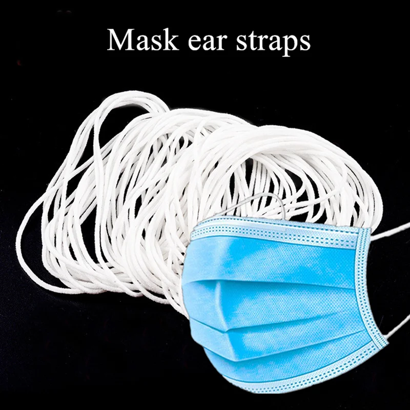 High quality 1kg/lot 3mm 2.5mm Round rope DIY Face Masks ear strap Elastic Band White Black Rope Bands String Cord Accessories
High quality 1kg/lot 3mm 2.5mm Round rope DIY Face Masks ear strap Elastic Band White Black Rope Bands String Cord Accessories