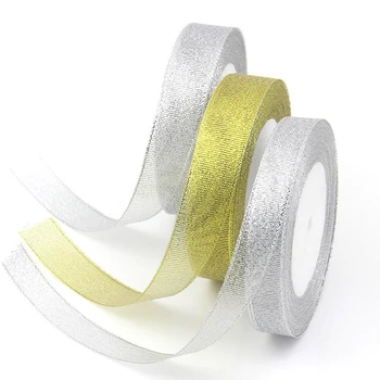 Gold Silver Glitter Ribbon Silk Satin 6mm For Gift Cake Packing Sewing Wedding Party Home Handmade Decoration 25Yards/roll
Gold Silver Glitter Ribbon Silk Satin 6mm For Gift Cake Packing Sewing Wedding Party Home Handmade Decoration 25Yards/roll
