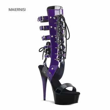MAIERNISI Women's Boots model ladies shoes New pattern superstar 15CM Stiletto heels Waterproof 5CM Steel tube dance Nightclub
MAIERNISI Women's Boots model ladies shoes New pattern superstar 15CM Stiletto heels Waterproof 5CM Steel tube dance Nightclub