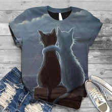 Fashion Women T-shirts Short Sleeve 3D Cute Cat Animal Printed Harajuku High Street O-neck Tops Tee T-shirt Top Women Tshirts
Fashion Women T-shirts Short Sleeve 3D Cute Cat Animal Printed Harajuku High Street O-neck Tops Tee T-shirt Top Women Tshirts
