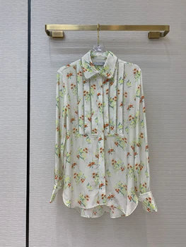 2020 Autumn Runway New Blouses Fashion Designer Rhinestone Border Floral Print Shirt Women
2020 Autumn Runway New Blouses Fashion Designer Rhinestone Border Floral Print Shirt Women