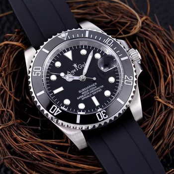 Famous Brand New Men Automatic Mechanical Watch Silver Black Blue Rubber Stainless Steel Ceramic Bezel Sapphire Glass AAA+
Famous Brand New Men Automatic Mechanical Watch Silver Black Blue Rubber Stainless Steel Ceramic Bezel Sapphire Glass AAA+