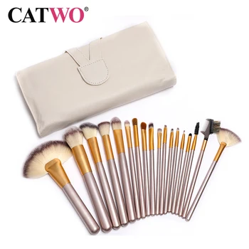 Catwo Rose Gold Makeup brushes set Foundation brush Powder Concealer Eyeshadow Synthetic hair Make up Brush 18pcs
Catwo Rose Gold Makeup brushes set Foundation brush Powder Concealer Eyeshadow Synthetic hair Make up Brush 18pcs