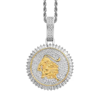 Hip Hop Micro Paved CZ Stone Bling Ice Out Lion Round Pendants Necklace for Men Rapper Jewelry Drop Shipping
Hip Hop Micro Paved CZ Stone Bling Ice Out Lion Round Pendants Necklace for Men Rapper Jewelry Drop Shipping