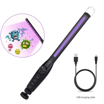 Portable Sterilize UV-C Light Germicidal Lamp USB Charge Lamp Germicidal Home Handheld Germicidal Bacterium Disinfection UV Lamp
Portable Sterilize UV-C Light Germicidal Lamp USB Charge Lamp Germicidal Home Handheld Germicidal Bacterium Disinfection UV Lamp