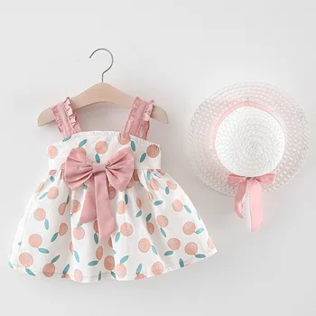 Summer Girls Dresses Newborn Kids Baby Girls Cotton Strap Bowknot Dot Flower Party Tutu Beach Dress Sundress with Hat
Summer Girls Dresses Newborn Kids Baby Girls Cotton Strap Bowknot Dot Flower Party Tutu Beach Dress Sundress with Hat