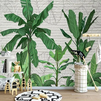 Photo Wallpaper 3D Tropical Banana Leaf Brick Wall Mural Living Room TV Bedroom Home Decor Creative 3 D Painting Papel De Parede
Photo Wallpaper 3D Tropical Banana Leaf Brick Wall Mural Living Room TV Bedroom Home Decor Creative 3 D Painting Papel De Parede