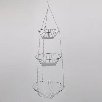 1PC Fruit Basket 3-Tier Metal Iron Hollowed-out Storing Rack Washing Drainer for Vegetable
1PC Fruit Basket 3-Tier Metal Iron Hollowed-out Storing Rack Washing Drainer for Vegetable