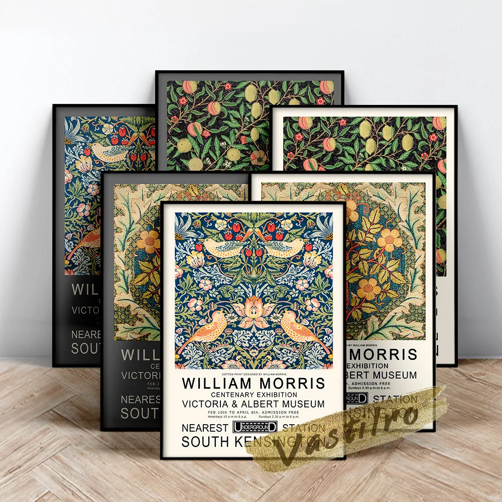William Morris Famous Classic Poster, Strawberry Thief Painting, Fabric Textured Background Prints, Morris Flower Leaf Wall Art
William Morris Famous Classic Poster, Strawberry Thief Painting, Fabric Textured Background Prints, Morris Flower Leaf Wall Art