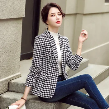 2020 Professional Autumn Plaid Single Button Notched Blazers For Women Formal Ladies Jackets Plus Size 4xl Green Black Business
2020 Professional Autumn Plaid Single Button Notched Blazers For Women Formal Ladies Jackets Plus Size 4xl Green Black Business