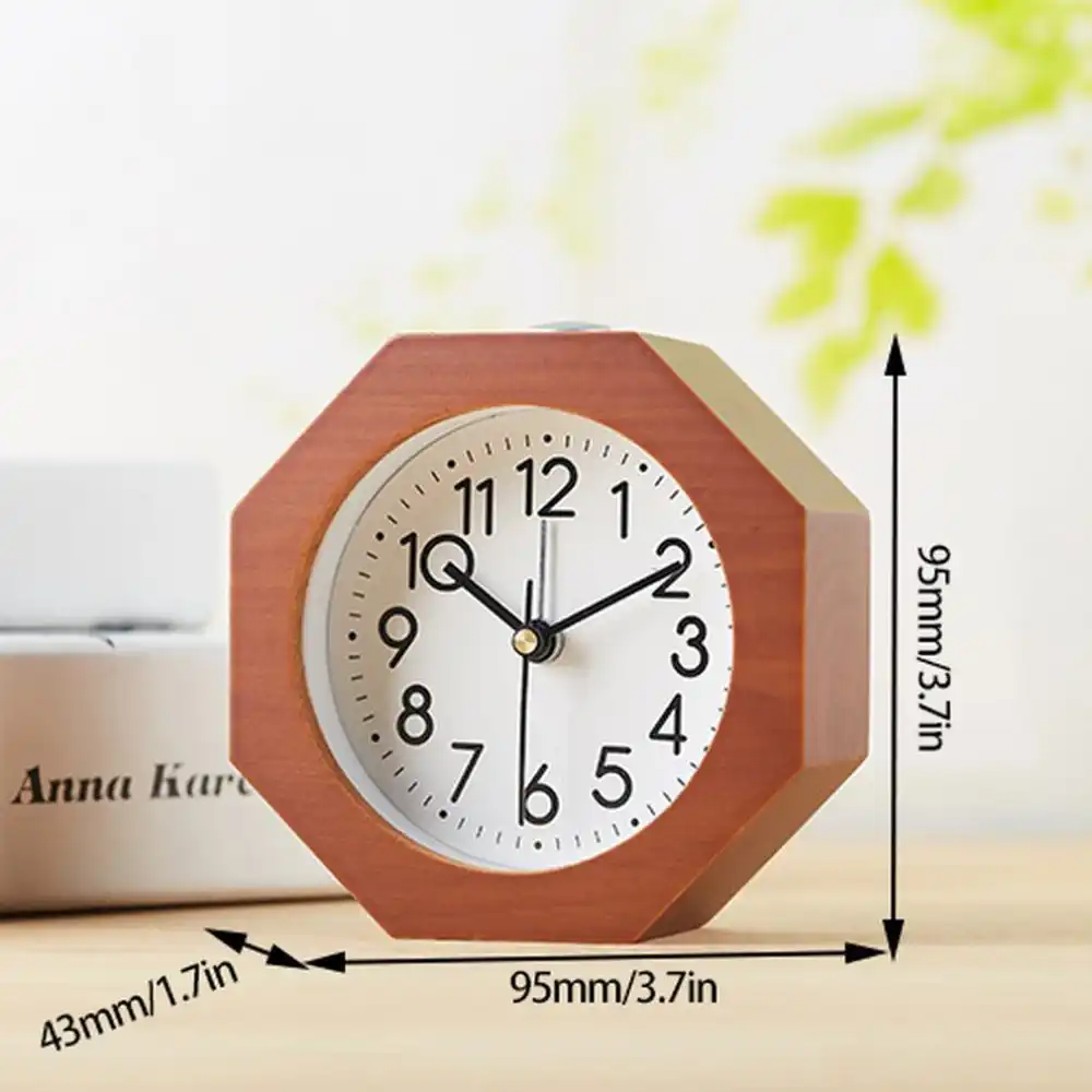 alarm clock with snooze function silent sweep travel bedside