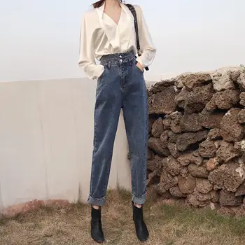 2019 Autumn Winter Mon Jeans Femme High Waist Vintage Pocket Washed Denim Jeans Ladies Korean Black Womens Jeans Denim
2019 Autumn Winter Mon Jeans Femme High Waist Vintage Pocket Washed Denim Jeans Ladies Korean Black Womens Jeans Denim