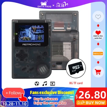 Data Frog Retro Game Console 32 Bit Portable Mini Handheld Game Players Built-in 940 For GBA Classic Games Gift Toy For Kids
Data Frog Retro Game Console 32 Bit Portable Mini Handheld Game Players Built-in 940 For GBA Classic Games Gift Toy For Kids