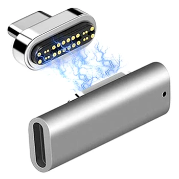 86W Magnetic Metal USB C Adapter USB 3.1 USB-C To HDMI Adapter Male To Female Silver Converter Connector for Cellphone Laptop
86W Magnetic Metal USB C Adapter USB 3.1 USB-C To HDMI Adapter Male To Female Silver Converter Connector for Cellphone Laptop