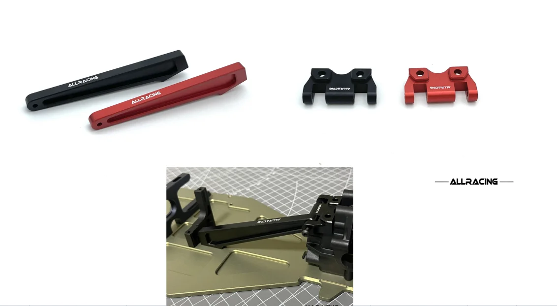 Алюминиевая фреза заднего шасси + Задняя Скоба для Tekno RC et48 2 0 (не совместима с 48 3)