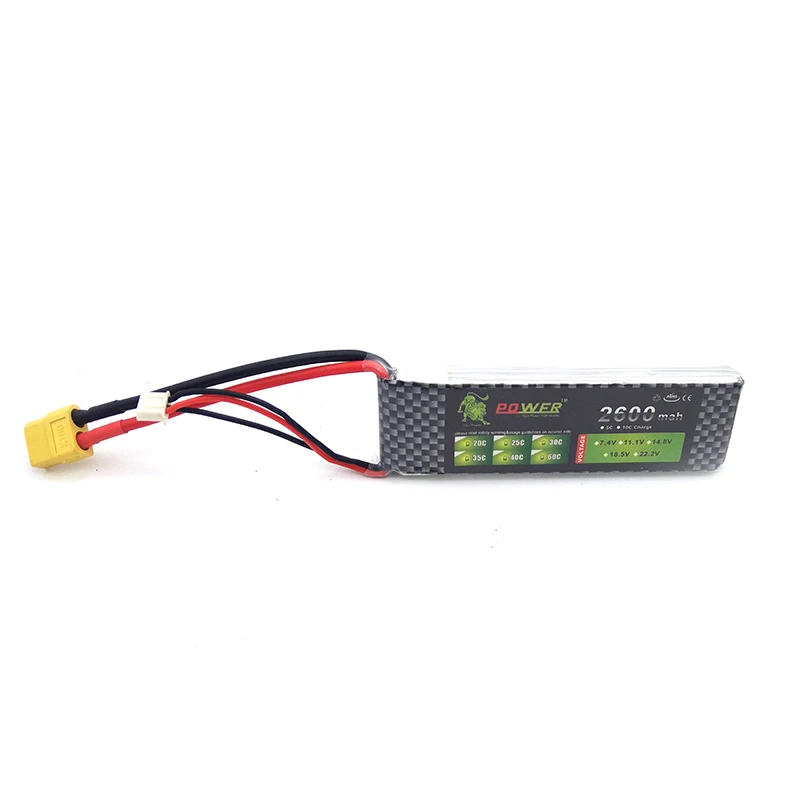 Lipo Battery 2S 25C 7 4 В 2600 мАч Max 30C RC вертолет автомобиль Лодка Quadcopter пульт дистанционного