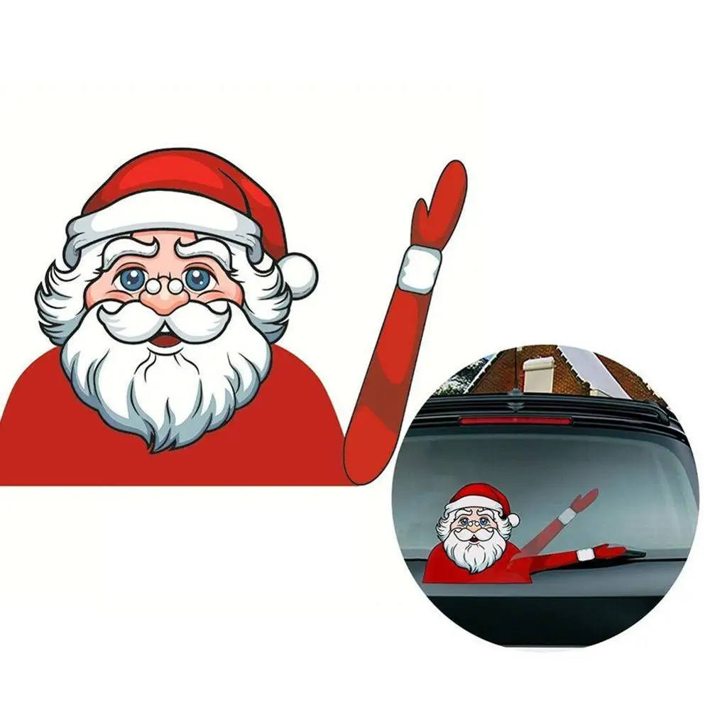 PVC Car Rear Windscreen Waving Arm Wiper Sticker Christmas Santa Claus Snowman Decals Styling Decor for Universal
PVC Car Rear Windscreen Waving Arm Wiper Sticker Christmas Santa Claus Snowman Decals Styling Decor for Universal