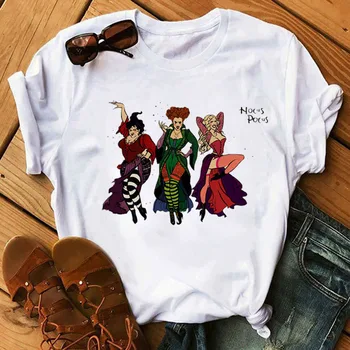 Summer Women Tshirt Cartoon Print T Shirt Hocus Pocus tee Shirt Halloween Tee Shirt Female Vogue Horror Top Shirt Lady Tee
Summer Women Tshirt Cartoon Print T Shirt Hocus Pocus tee Shirt Halloween Tee Shirt Female Vogue Horror Top Shirt Lady Tee