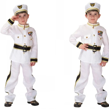 Halloween Kids Navy Soldier Cosplay Costume for Baby Boy Girl Carnival Party Stage Performance White Sailor Uniform 4pcs Set
Halloween Kids Navy Soldier Cosplay Costume for Baby Boy Girl Carnival Party Stage Performance White Sailor Uniform 4pcs Set