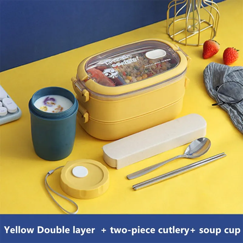 Stainless Steel Double-layer Lunch Box With Cup Lunch Box Set Portable Simple Student Portable Lunch Box Split Fruit Lunch Box
Stainless Steel Double-layer Lunch Box With Cup Lunch Box Set Portable Simple Student Portable Lunch Box Split Fruit Lunch Box