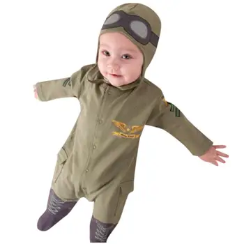 New Baby Girl Boy Cartoon Flight Member Romper Hat Jumpsuit Outfits Cute Cartoon Romper Outfits Two Pieces Clothes Roupas 30DE31 
New Baby Girl Boy Cartoon Flight Member Romper Hat Jumpsuit Outfits Cute Cartoon Romper Outfits Two Pieces Clothes Roupas 30DE31