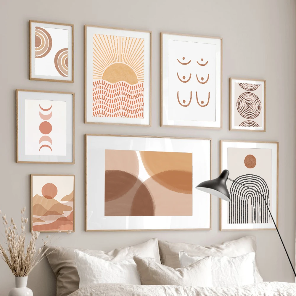 Abstract Landscape Sun and Moon Scene Boho Canvas Prints Painting Wall Art Pictures Geometry Posters for Living Room Home Decor
Abstract Landscape Sun and Moon Scene Boho Canvas Prints Painting Wall Art Pictures Geometry Posters for Living Room Home Decor