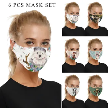 6PCs Face mask antivirus washable with 12 Filters Mouse Cat giraffe Deer Printing Mask Breath Reuse Mouth Cover for face women
6PCs Face mask antivirus washable with 12 Filters Mouse Cat giraffe Deer Printing Mask Breath Reuse Mouth Cover for face women