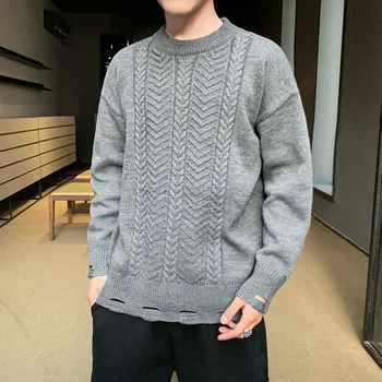 2020 Autumn & Winter New Arrival Solid Color Knit Sweater Men's Bottoming Sweater Slim British Wind Sweater Free Shipping
2020 Autumn & Winter New Arrival Solid Color Knit Sweater Men's Bottoming Sweater Slim British Wind Sweater Free Shipping