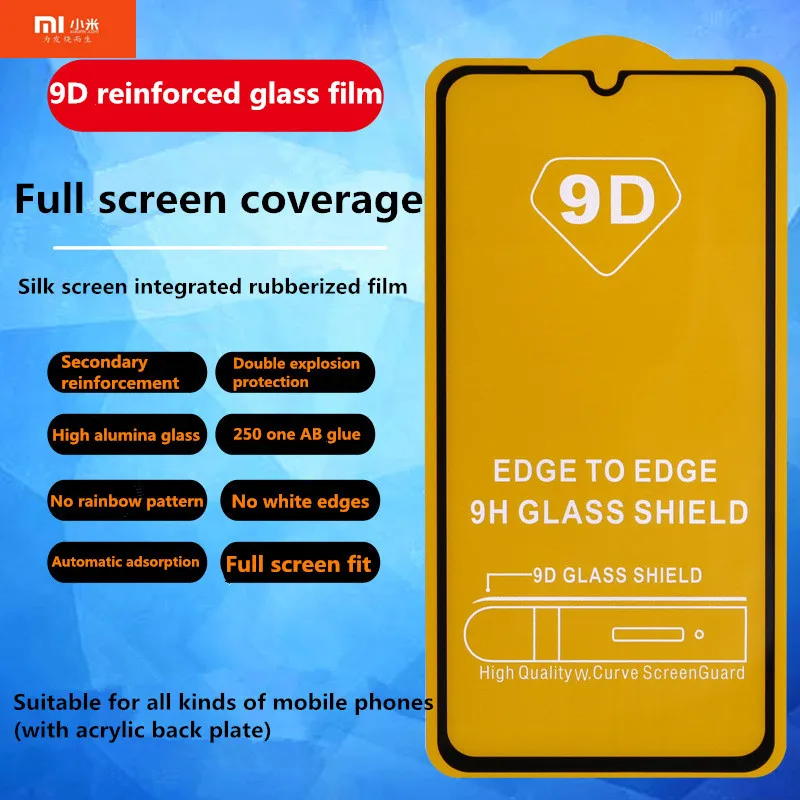 9D Tempered Glass For Xiaomi Redmi Note 7 Pro Note 6 5 Pro Screen Protector For Redmi 6 Pro 6A 5 Plus Protective Glass Film.
9D Tempered Glass For Xiaomi Redmi Note 7 Pro Note 6 5 Pro Screen Protector For Redmi 6 Pro 6A 5 Plus Protective Glass Film.