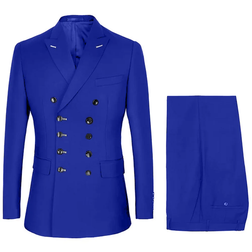 Royal Blue Coat Trousers Men Suits 2pcs Peak Lapel Blazer Business High-quality Men's Suits Wedding Costume(Jacket+Pants+Tie)
Royal Blue Coat Trousers Men Suits 2pcs Peak Lapel Blazer Business High-quality Men's Suits Wedding Costume(Jacket+Pants+Tie)