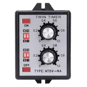 On Off Twin Timer Relay Knob Control Time Switch Relay On Off Twin Timer Relay Multi-Section ATDV-NA AC110V/220V
On Off Twin Timer Relay Knob Control Time Switch Relay On Off Twin Timer Relay Multi-Section ATDV-NA AC110V/220V