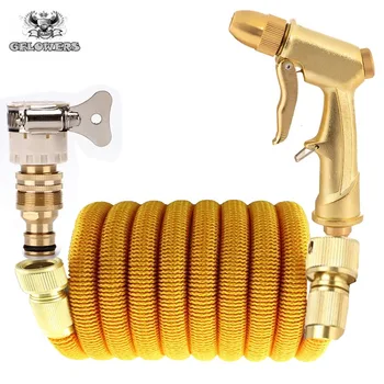 Gold Plastic Telescopic Garden Hose | 25FT-100FT Flexible Car Wash Magic Pipe, Metal Spray Gun Outdoor Garden Watering Hose
Gold Plastic Telescopic Garden Hose | 25FT-100FT Flexible Car Wash Magic Pipe, Metal Spray Gun Outdoor Garden Watering Hose
