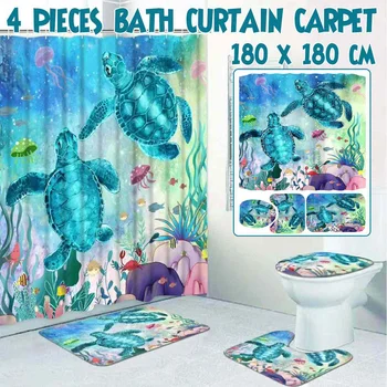 NEW 1/3/4Pcs/Set Anti Slip Bathroom Rugs Set Waterproof Shower Curtain Pedestal Rug Lid Toilet Cover Bath Mat Home Decor
NEW 1/3/4Pcs/Set Anti Slip Bathroom Rugs Set Waterproof Shower Curtain Pedestal Rug Lid Toilet Cover Bath Mat Home Decor